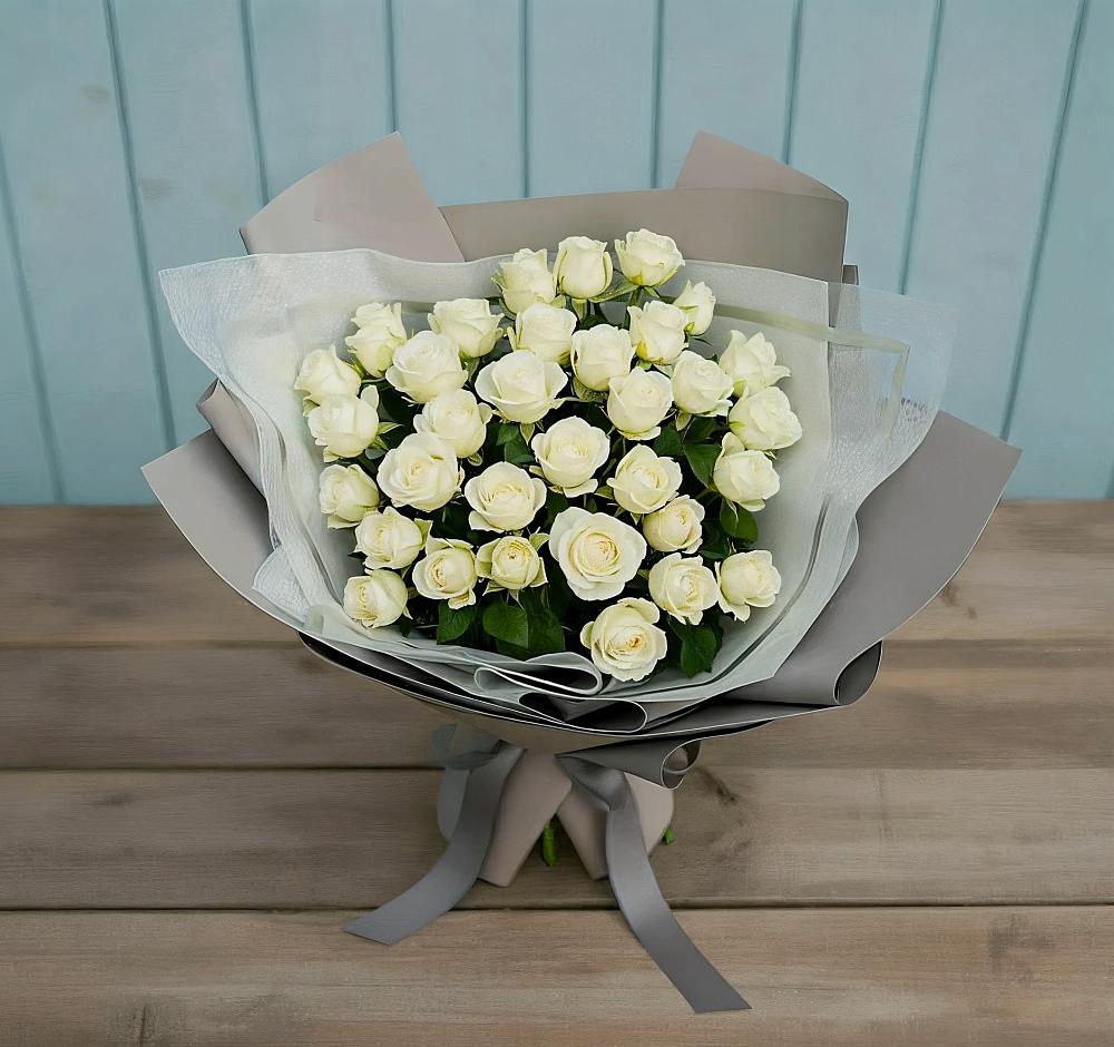 Букет Белоснежная нежность в Кожевниково