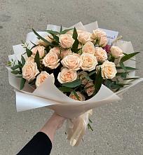 Букет Кремовые розы Латте в Кожевниково
