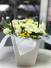 Цветочная композиция из Розы  в Кожевниково