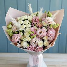 Букет цветов из:  Альстромерии и Розы в Кожевниково
